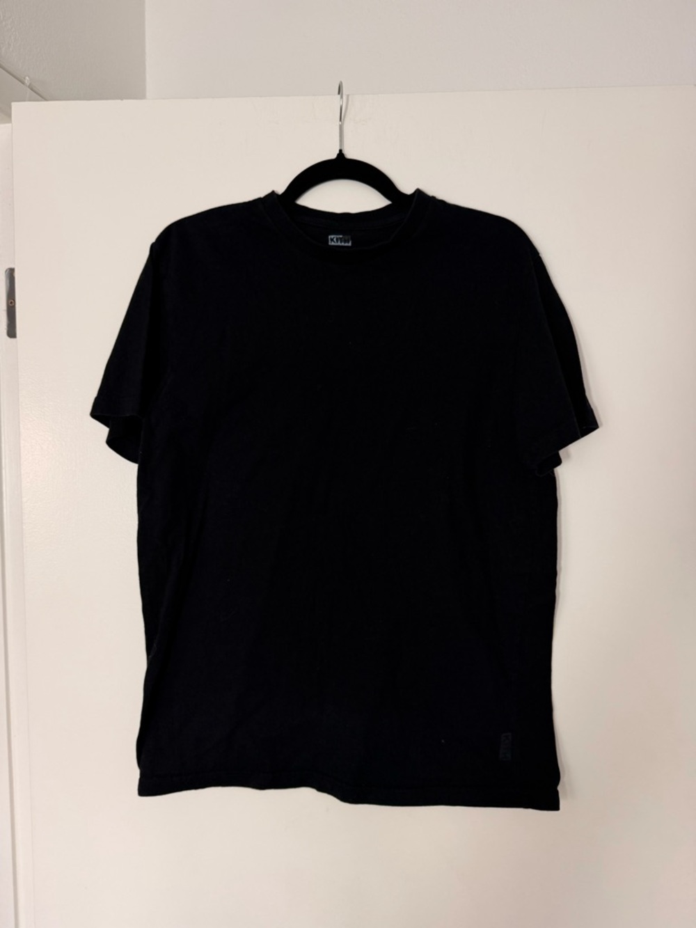 Kith Logo Black Cotton T-Shirt | Men's M | Streetwear Essential